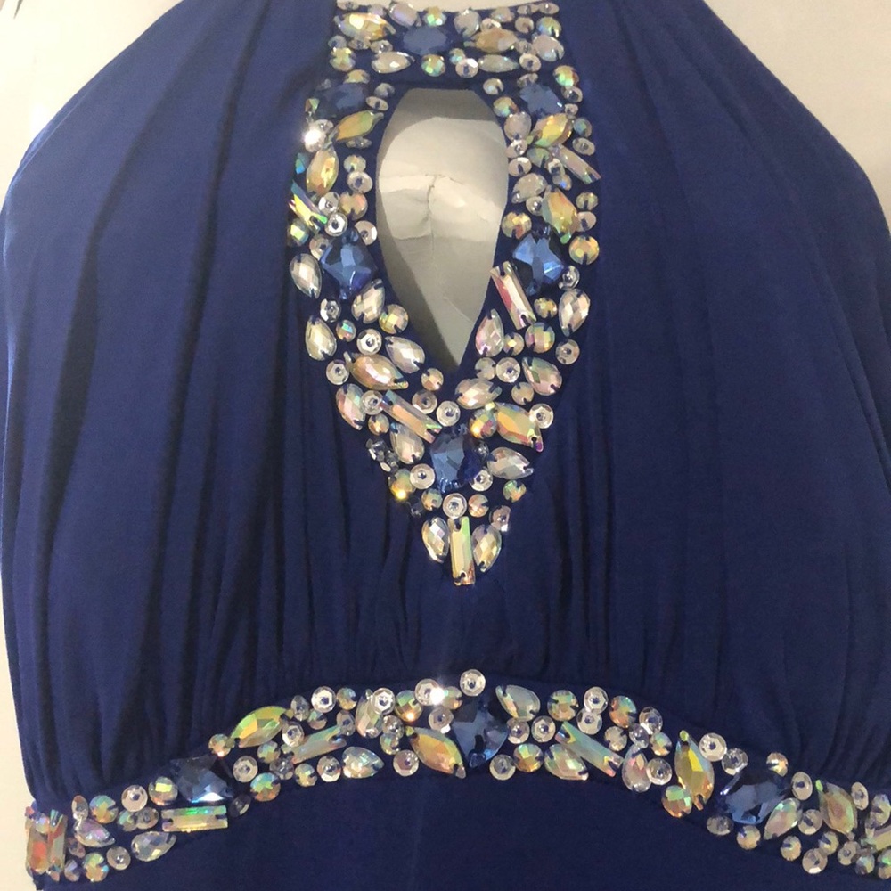 Formal blue short dress - Picture 7 of 7